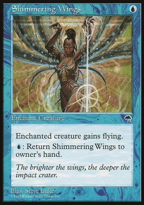 Shimmering Wings, Tempest #87, Magic: The Gathering card