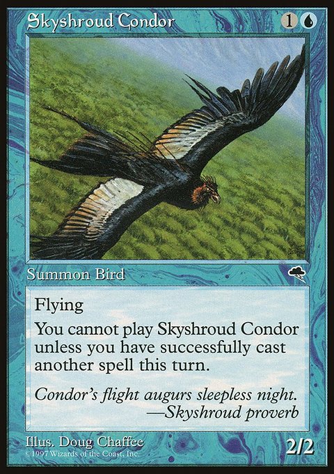 Skyshroud Condor, Tempest #88, Magic: The Gathering card