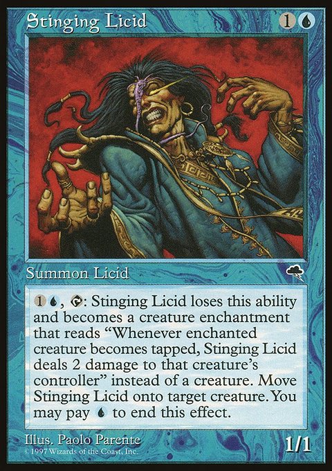 Stinging Licid, Tempest #91, Magic: The Gathering card