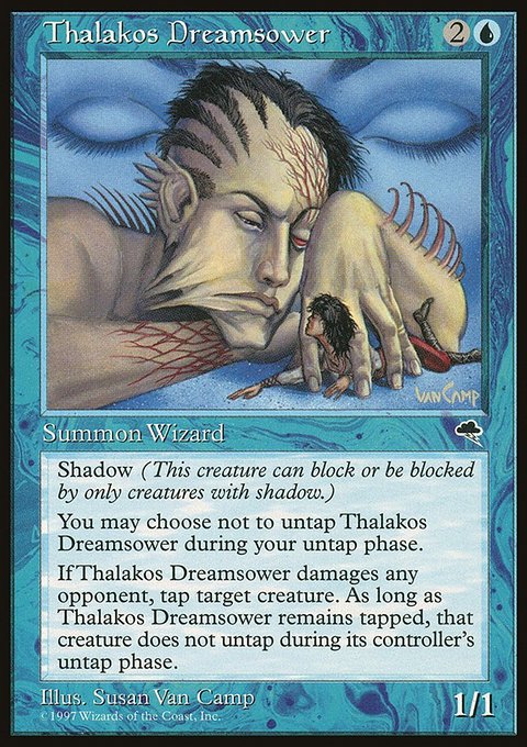 Thalakos Dreamsower, Tempest #92, Magic: The Gathering card