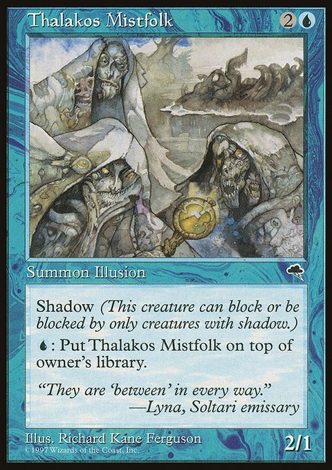 Thalakos Mistfolk, Tempest #93, Magic: The Gathering card