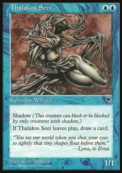 Thalakos Seer, Tempest #94, Magic: The Gathering card