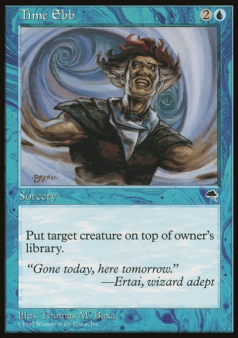 Time Ebb, Tempest #96, Magic: The Gathering card