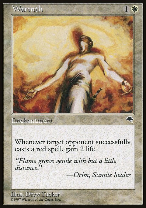 Warmth, Tempest #51, Magic: The Gathering card