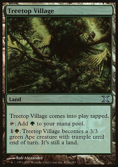 Treetop Village, Tenth Edition Promos #2, Magic: The Gathering card