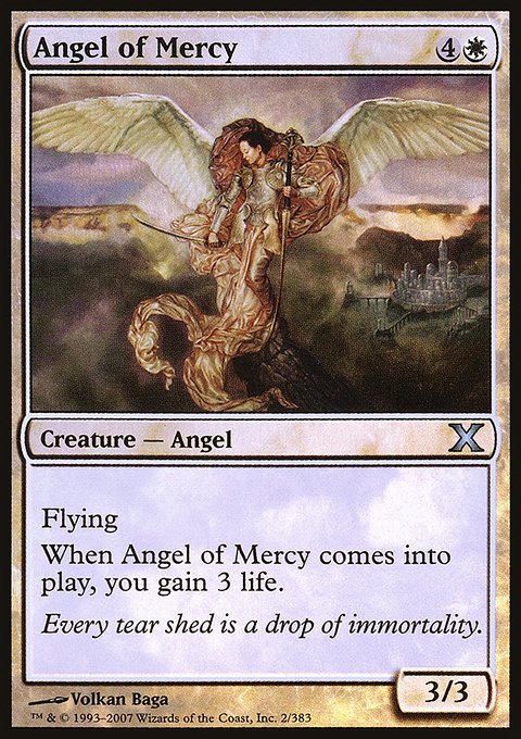 Angel of Mercy, Tenth Edition #2, Magic: The Gathering card