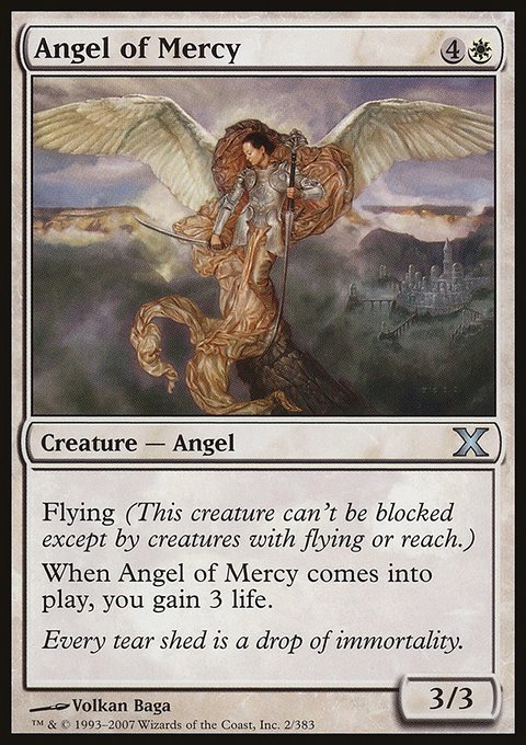 Angel of Mercy, Tenth Edition #2★, Magic: The Gathering card