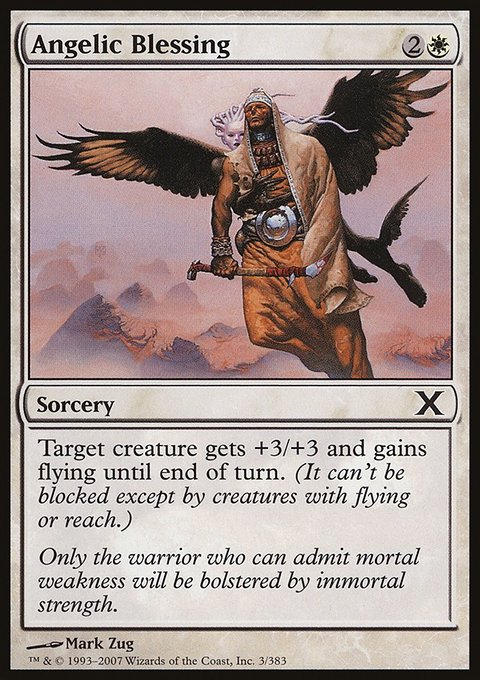 Angelic Blessing, Tenth Edition #3, Magic: The Gathering card