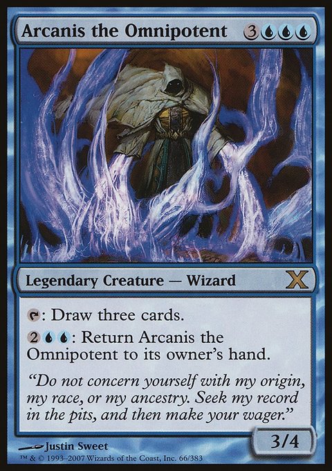 Arcanis the Omnipotent, Tenth Edition #66, Magic: The Gathering card