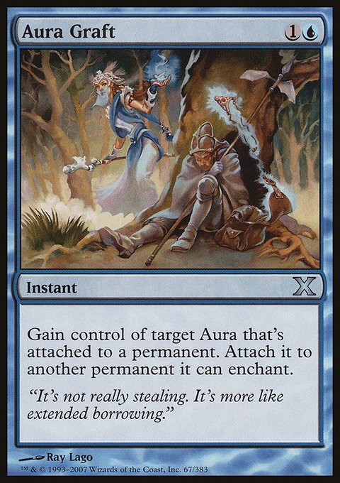 Aura Graft, Tenth Edition #67, Magic: The Gathering card