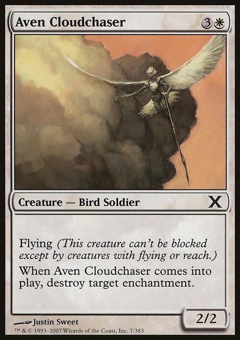 Aven Cloudchaser, Tenth Edition #7, Magic: The Gathering card