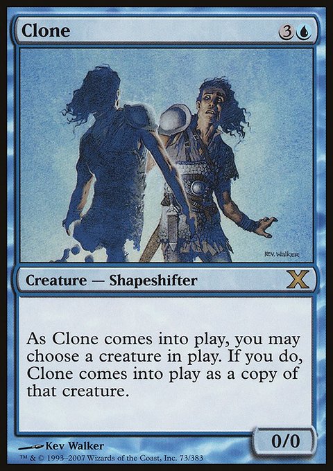 Clone, Tenth Edition #73, Magic: The Gathering card