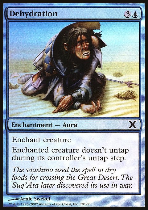 Dehydration, Tenth Edition #78★, Magic: The Gathering card
