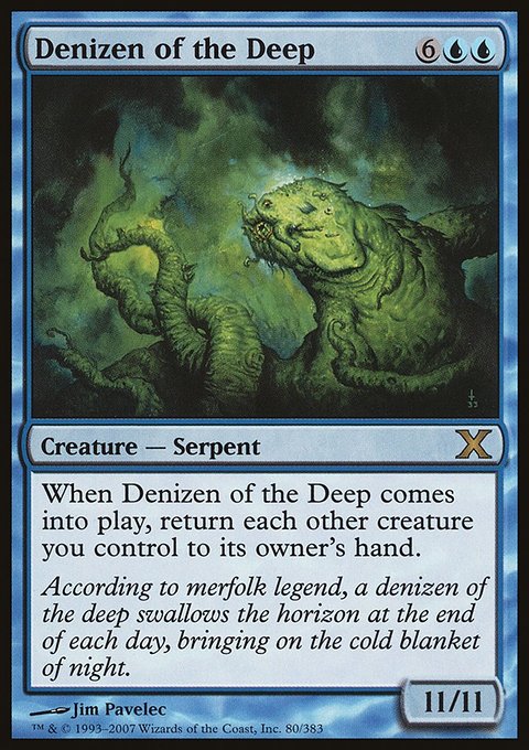 Denizen of the Deep, Tenth Edition #80, Magic: The Gathering card