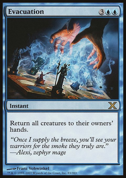 Evacuation, Tenth Edition #83, Magic: The Gathering card