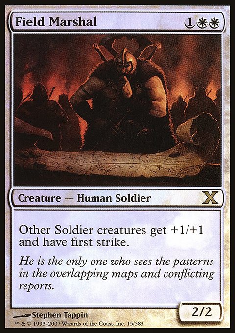 Field Marshal, Tenth Edition #15★, Magic: The Gathering card