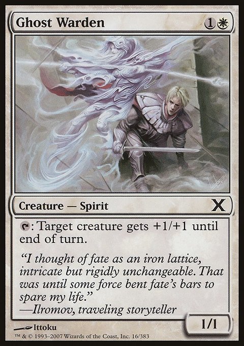 Ghost Warden, Tenth Edition #16, Magic: The Gathering card