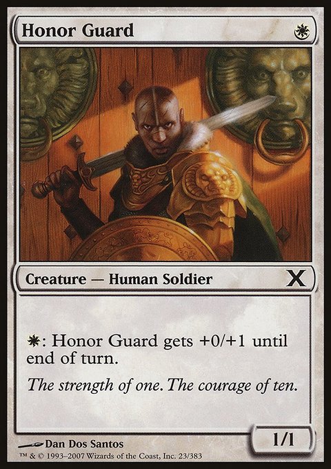 Honor Guard, Tenth Edition #23, Magic: The Gathering card