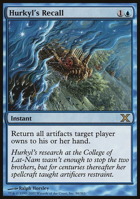 Hurkyl's Recall, Tenth Edition #88, Magic: The Gathering card