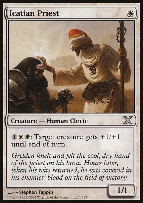 Icatian Priest, Tenth Edition #24, Magic: The Gathering card