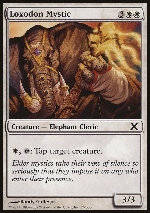 Loxodon Mystic, Tenth Edition #26, Magic: The Gathering card