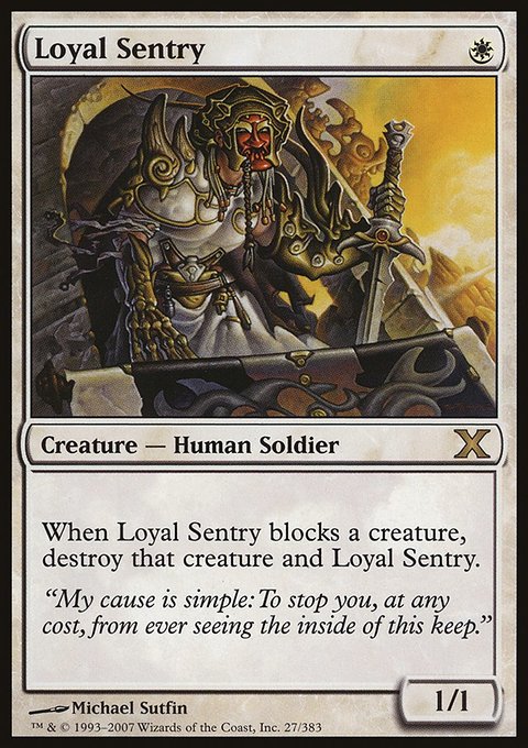 Loyal Sentry, Tenth Edition #27, Magic: The Gathering card