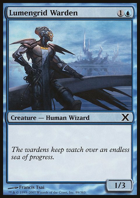 Lumengrid Warden, Tenth Edition #89, Magic: The Gathering card