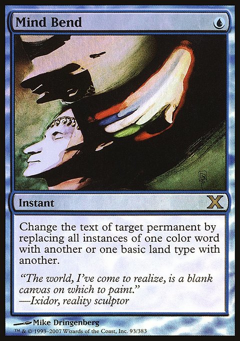 Mind Bend, Tenth Edition #93★, Magic: The Gathering card