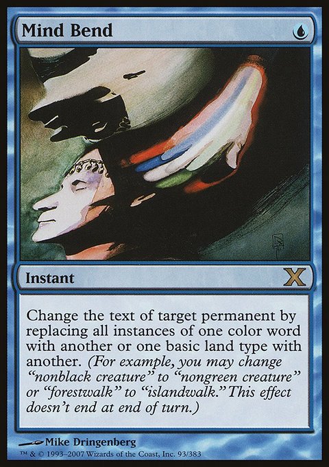 Mind Bend, Tenth Edition #93, Magic: The Gathering card