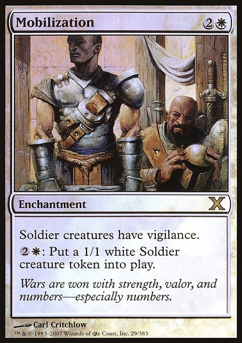 Mobilization, Tenth Edition #29★, Magic: The Gathering card