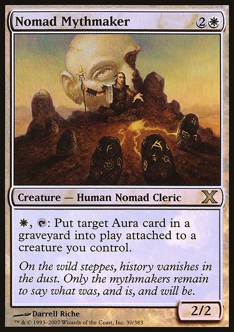 Nomad Mythmaker, Tenth Edition #30★, Magic: The Gathering card