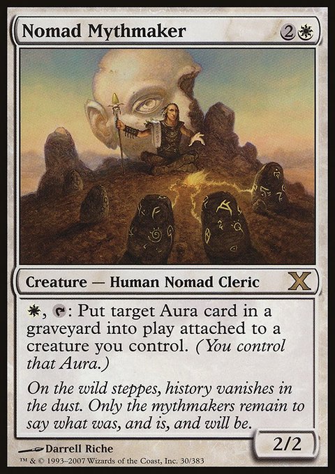 Nomad Mythmaker, Tenth Edition #30, Magic: The Gathering card