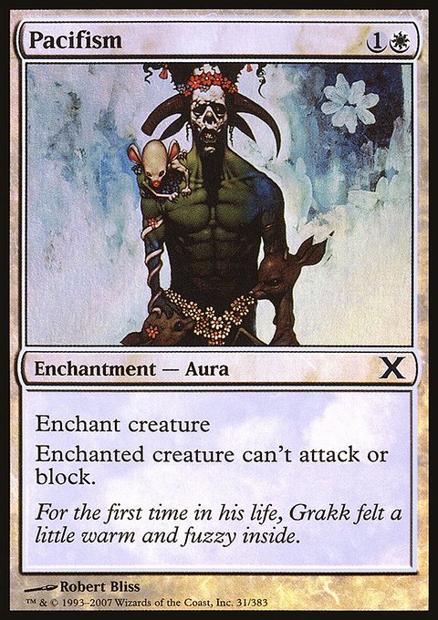 Pacifism, Tenth Edition #31, Magic: The Gathering card