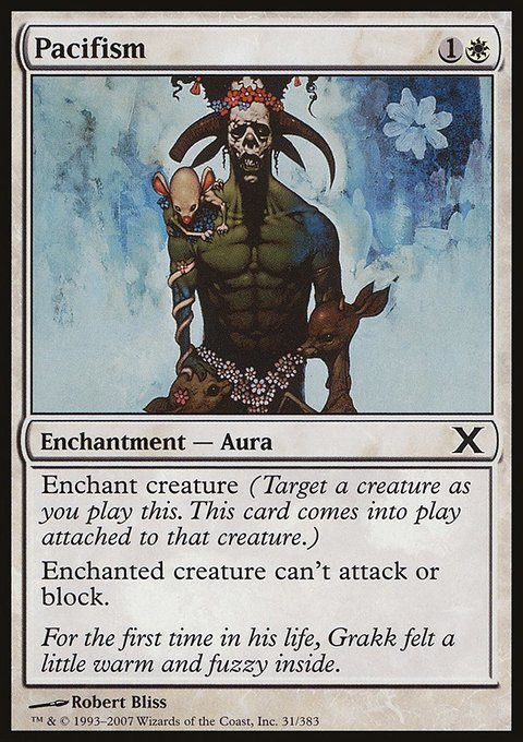 Pacifism, Tenth Edition #31★, Magic: The Gathering card
