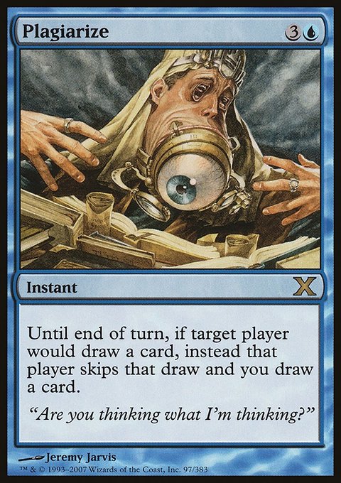 Plagiarize, Tenth Edition #97, Magic: The Gathering card