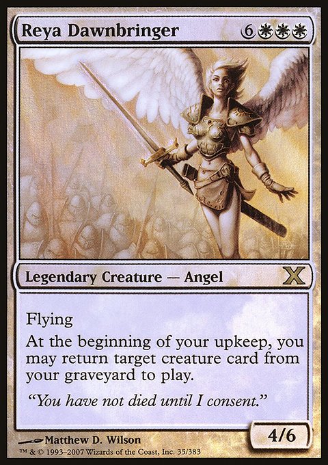 Reya Dawnbringer, Tenth Edition #35★, Magic: The Gathering card