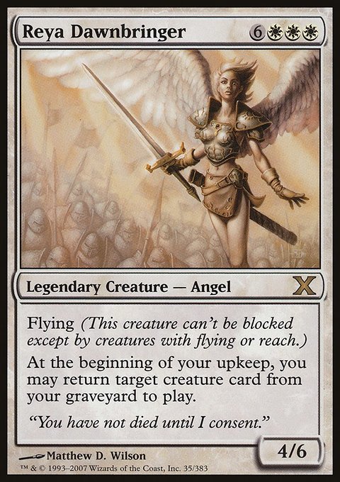 Reya Dawnbringer, Tenth Edition #35, Magic: The Gathering card