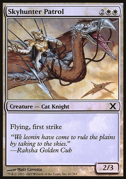 Skyhunter Patrol, Tenth Edition #41, Magic: The Gathering card