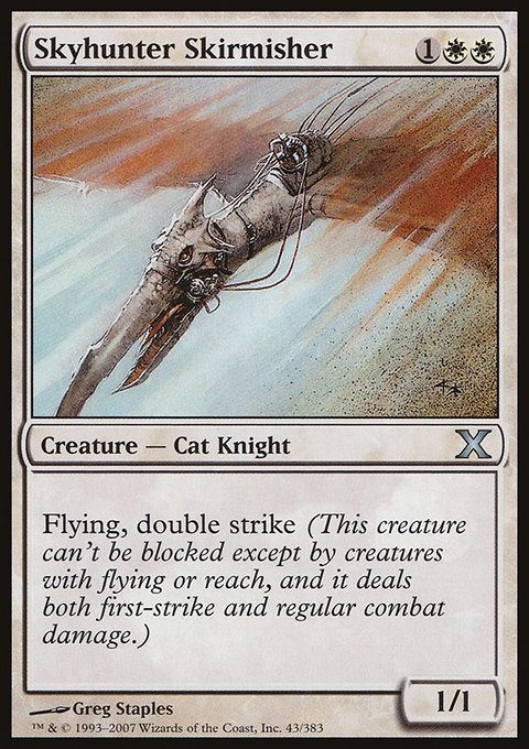 Skyhunter Skirmisher, Tenth Edition #43, Magic: The Gathering card