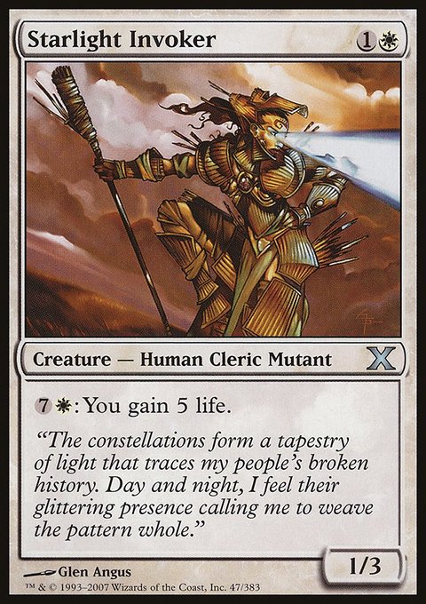 Starlight Invoker, Tenth Edition #47, Magic: The Gathering card