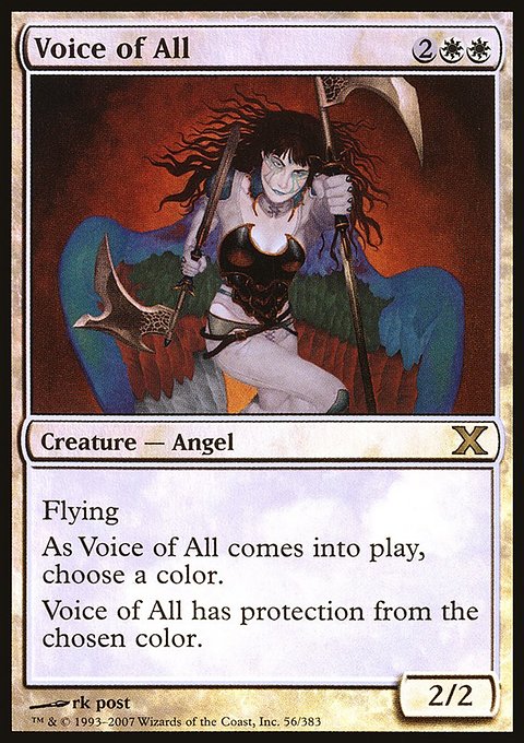 Voice of All, Tenth Edition #56, Magic: The Gathering card