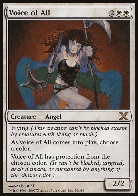 Voice of All, Tenth Edition #56★, Magic: The Gathering card
