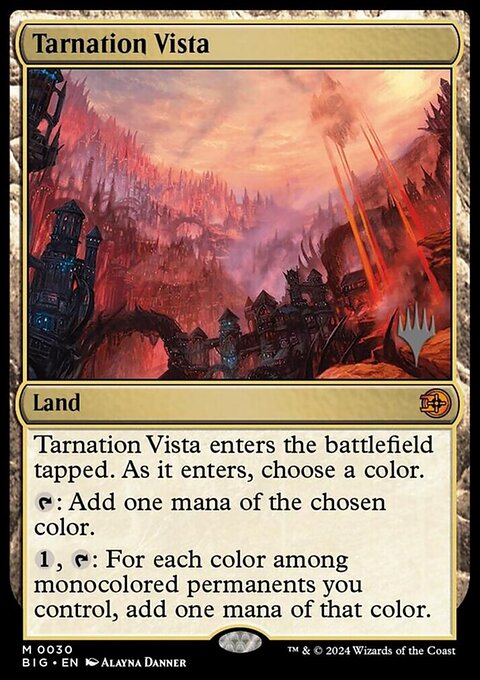 Tarnation Vista, The Big Score Promos #30p, Magic: The Gathering card