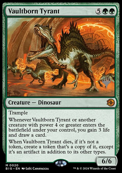 Vaultborn Tyrant, The Big Score Promos #20p, Magic: The Gathering card