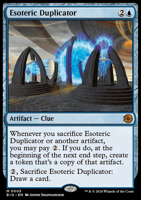 Esoteric Duplicator, The Big Score #5, Magic: The Gathering card