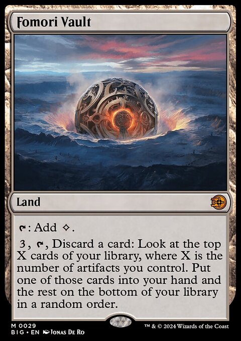 Fomori Vault, The Big Score #29, Magic: The Gathering card