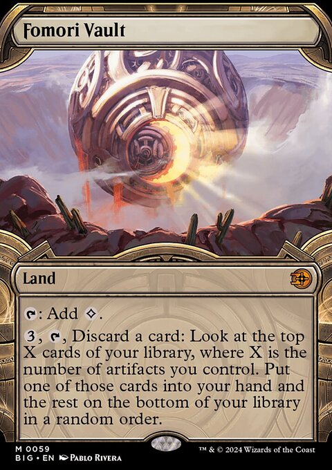 Fomori Vault, The Big Score #59, Magic: The Gathering card