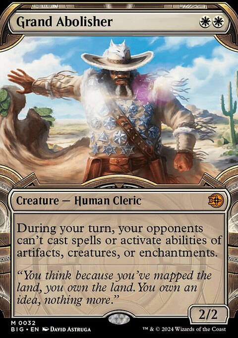 Grand Abolisher, The Big Score #32, Magic: The Gathering card
