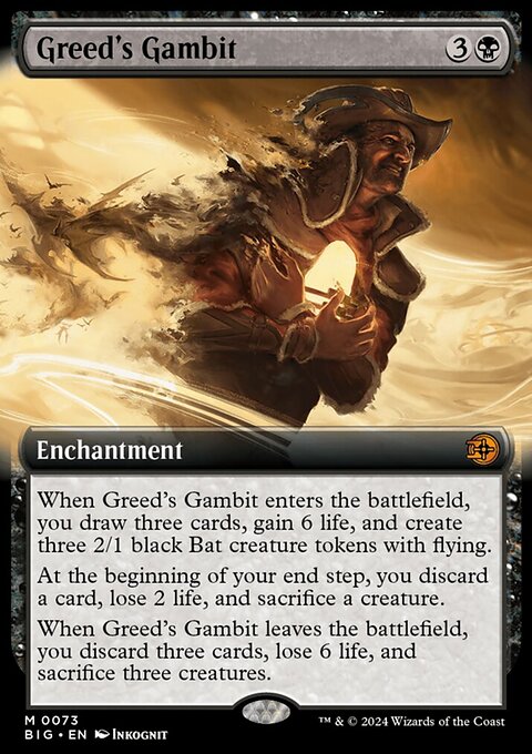Greed's Gambit, The Big Score #73, Magic: The Gathering card