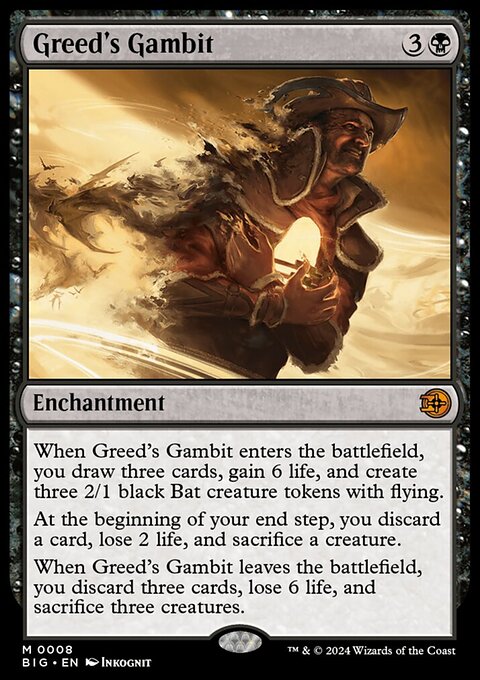 Greed's Gambit, The Big Score #8, Magic: The Gathering card